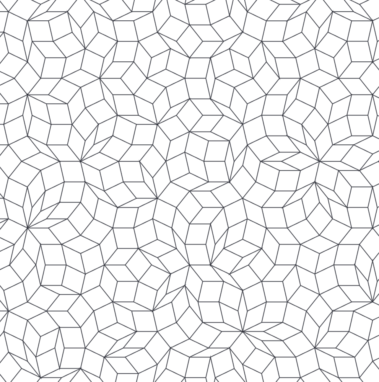 Penrose tiling with 7 families