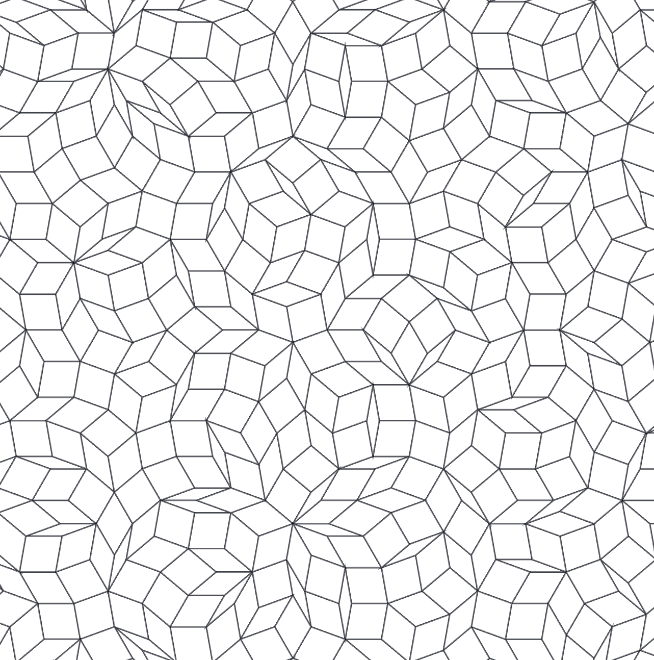 Penrose tiling with 9 families